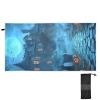 Joitme Halloween Pumpkin Castle Dark Camping Towels, M-Gray, Pool & Sand-Resistant Beach Towels view 2