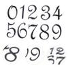 Gogogmee Modern, Easy-to-Read Acrylic House Numbers, 10-Piece Set, Self-Adhesive, Elegant Black Design for Doors and Mailboxes view 2