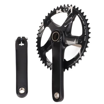 Tbest Hollow Integrated Crankset, 144 mm, 48T, BCD 144 mm, Black