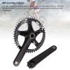 Tbest Hollow Integrated Crankset, 144 mm, 48T, BCD 144 mm, Black view 3