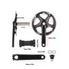 Tbest Hollow Integrated Crankset, 144 mm, 48T, BCD 144 mm, Black view 4