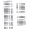 150-Piece Black Window Screen Repair Patch Set, 10 x 10 cm view 1