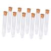 Clear Plastic Test Tubes with Cork Stoppers, 24-Pack view 1