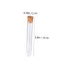 Clear Plastic Test Tubes with Cork Stoppers, 24-Pack view 2