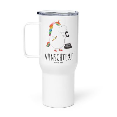 Mr. & Mrs. Panda Personalized XXL Insulated Travel Mug, Unicorn Secretary