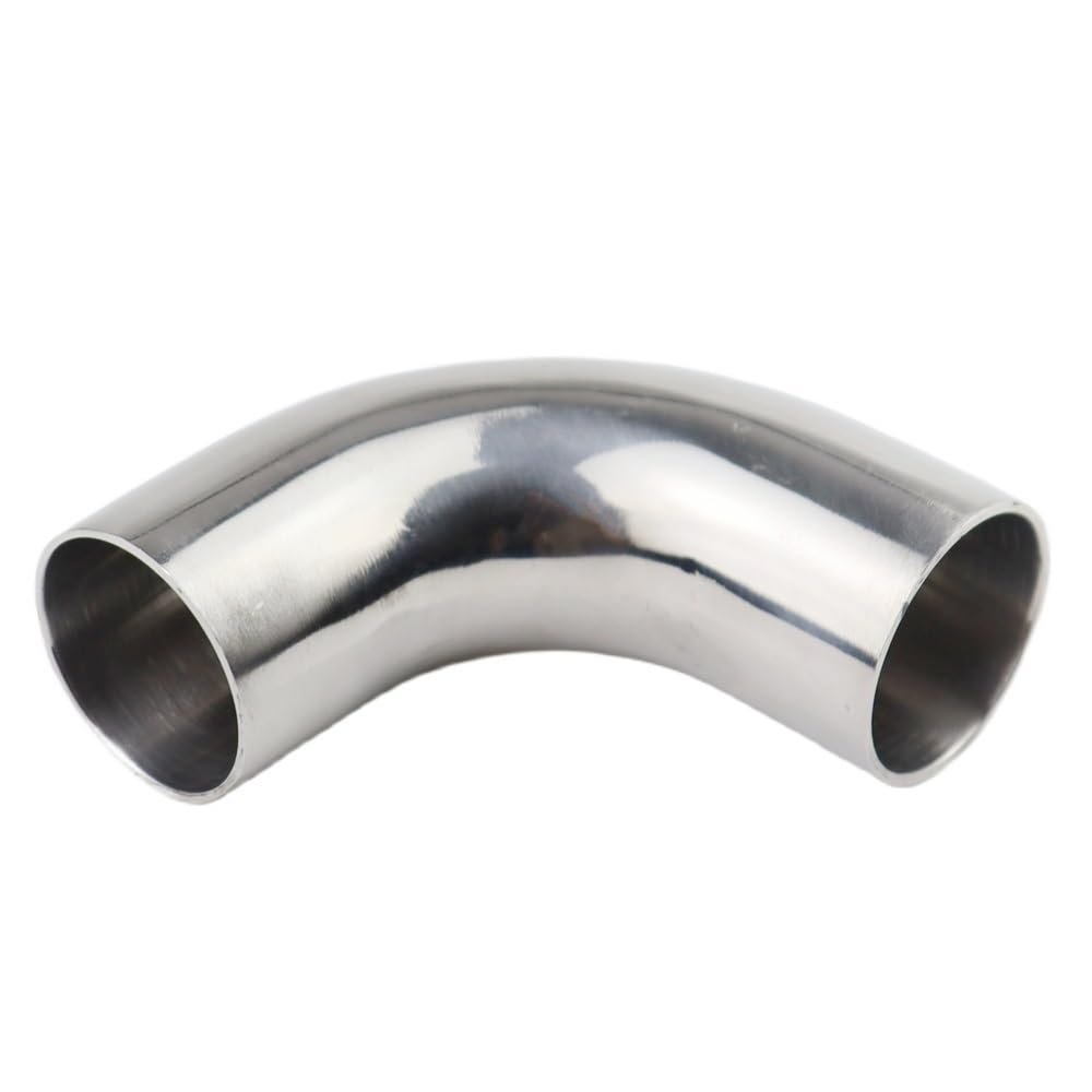 90-Degree Sanitary Weld Elbow, SS304 Stainless Steel, Polished, Food-Grade (45 x 1.5 mm)