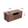 Wooden Cable Management Box and Organizer view 2