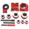 Portable Manual Pipe Threader Set with 7 Dies and Ratcheting Handle, for 3/8 to 2 in. Pipes view 1