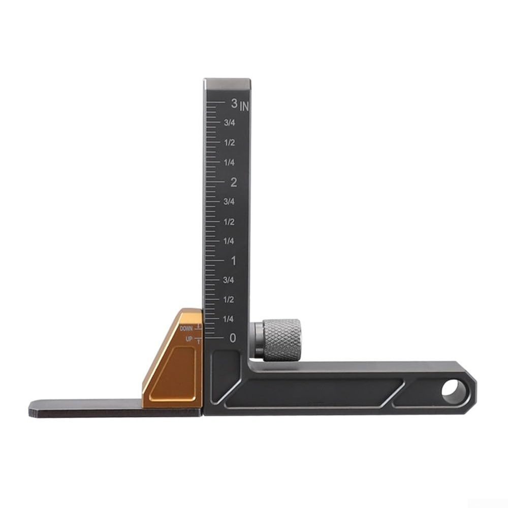 Durable Height Gauge for Table Saws and Router Tables, Inch