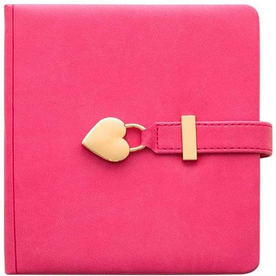 REIFOR B6 Locking Diary with Heart-Shaped Key Lock