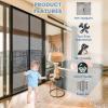 MAGICDOOR Magnetic Fiberglass Screen Door, 195 x 175 cm, Black view 4