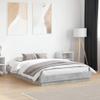 Lauuoeriau Furniture Home Bed Frame Without Mattress, Concrete Gray, 140 x 190 cm view 1