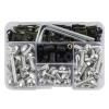 YSSLYEU Motorcycle Screws and Nuts for Transalp, NX650 and FMX650, 190-Piece CNC Full Fairing Screw Kit, Silver view 1