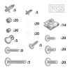 YSSLYEU Motorcycle Screws and Nuts for Transalp, NX650 and FMX650, 190-Piece CNC Full Fairing Screw Kit, Silver view 2