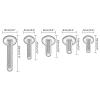YSSLYEU Motorcycle Screws and Nuts for Transalp, NX650 and FMX650, 190-Piece CNC Full Fairing Screw Kit, Silver view 3