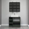 PureBliss Washbasin Vanity Cabinet, Green, W 90 x H 186 cm view 3