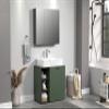 PureBliss Washbasin Vanity Cabinet, Green, W 90 x H 186 cm view 4