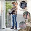 MAGICDOOR Side-Opening Fiberglass Screen Door 140 x 290 cm, Gray view 2