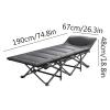 GddOGUK Folding Steel Camping Cot with Mattress and Headrest view 2