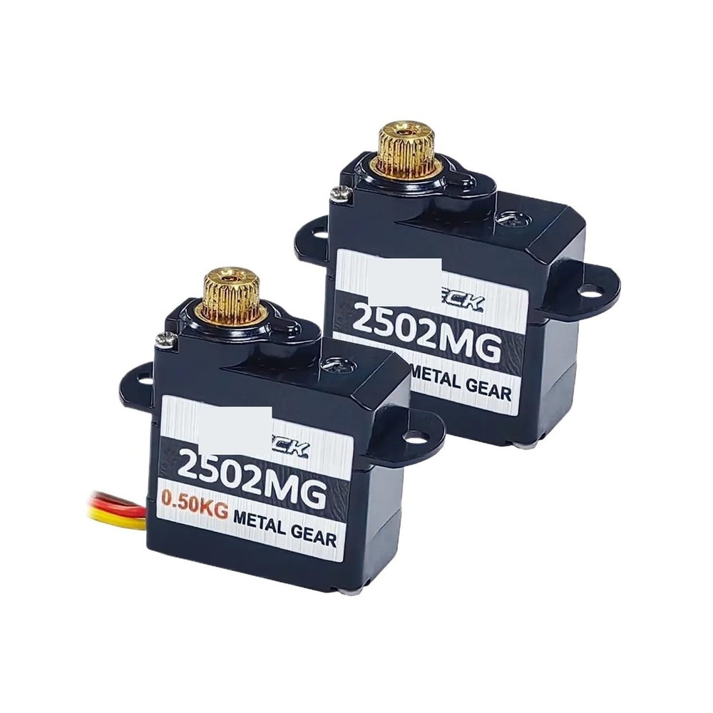 Y63Z1Y0 2-Pack 2 g/4.3 g Mini Metal Gear Micro Digital Servo for RC Fixed-Wing Aircraft, Helicopters, and Robots (GS2502MG)