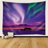Homxi Aurora Landscape Wall Tapestry, 260 x 240 cm, Purple and Green view 2
