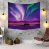 Homxi Aurora Landscape Wall Tapestry, 260 x 240 cm, Purple and Green view 3