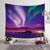 Homxi Aurora Landscape Wall Tapestry, 260 x 240 cm, Purple and Green view 4