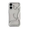 FLIRACON Case for iPhone 14 Pro, 3D Snake Design, Silver view 1