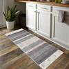 Siunwdiy Moroccan Runner Rug, Non-Slip, Brown and Gray, Washable, 60 x 100 cm view 2