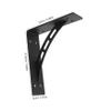 2-Pack Metal Heavy-Duty Wall Shelf Brackets for Office and Bathroom view 2