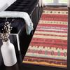 Siunwdiy Moroccan Runner Rug, Non-Slip, Pink and Red, Washable, 110 x 120 cm view 1