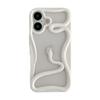 FLIRACON Protective Case for iPhone 16 Pro, Cute 3D Snake Design, Soft, White view 1