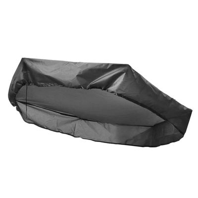 Black Square Oxford Fabric Sandbox Cover with Drawstring