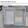 Generic Replacement Window for Chicken Coop, Tempered Glass Sliding Window, White Aluminum, 48 x 24 in / 120 x 60 cm view 3