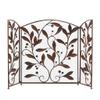 3-Piece Freestanding Fireplace Screen, Wrought Iron view 4
