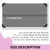 Waterproof Tarp with Grommets, 2 m x 3 m, 140 g/m² Polyester Fabric, Multifunctional, Blue, 6 x 6 m view 2