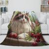DCABEIOOE Ragdoll Cat 3D Printed Flannel Throw Blanket, 40 x 50 in (100 x 130 cm) view 4