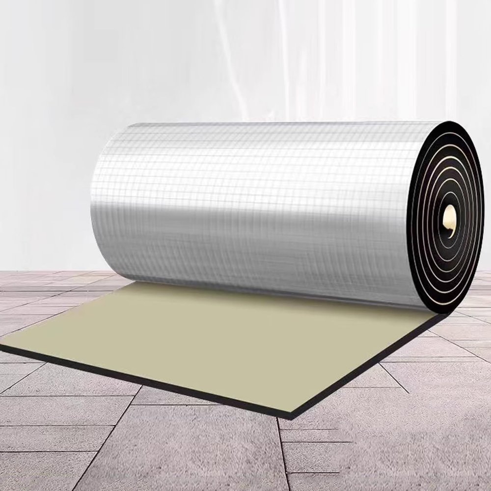 Waterproof Aluminum Foil Insulation Roll for Sound Absorption, 1 x 8 m, 15 mm Thick, Energy-Saving Radiant Barrier