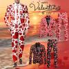RUMAOZIA Men's Valentine's Day Suit, 2-Piece Slim-Fit Suit with Heart Print view 2