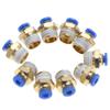 20-Piece PC4-M5 4 mm Tube Pneumatic Push-to-Connect Fittings, M Thread, Straight Push-In Connector for Fittings, Pneumatic Connector (PC4-2, 10 Pieces) view 1