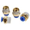 20-Piece PC4-M5 4 mm Tube Pneumatic Push-to-Connect Fittings, M Thread, Straight Push-In Connector for Fittings, Pneumatic Connector (PC4-2, 10 Pieces) view 2