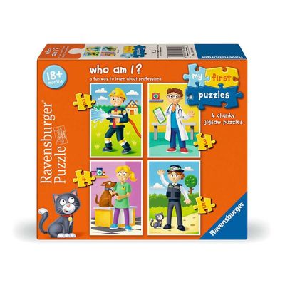 Ravensburger Who Am I? My First Puzzles for Children Ages 3+, 2, 3, 4 and 5 Pieces, Educational Toddler Toy