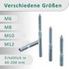 DSM M10 x 80 mm Hanger Bolt, 1 pc, Torx TX25, Galvanized view 4