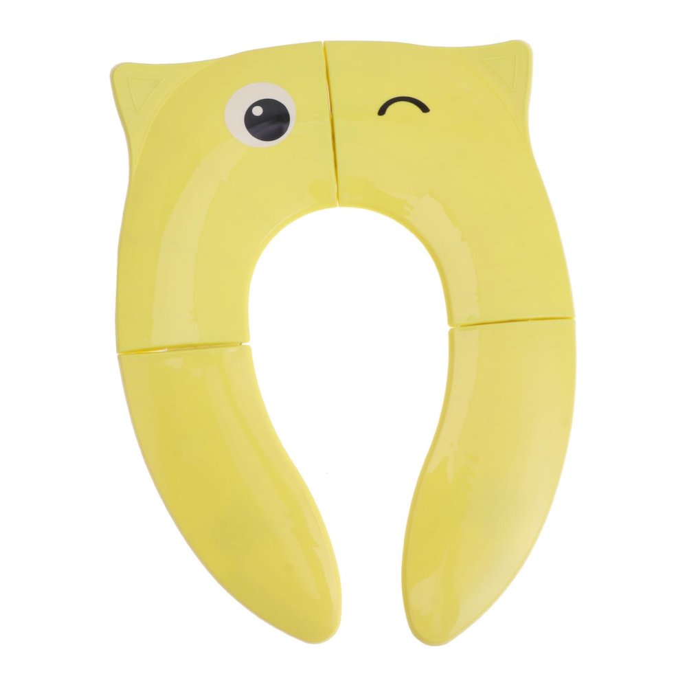Foldable Children's PP Toilet Seat Cover, Yellow, for Travel