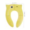 Foldable Children's PP Toilet Seat Cover, Yellow, for Travel view 2