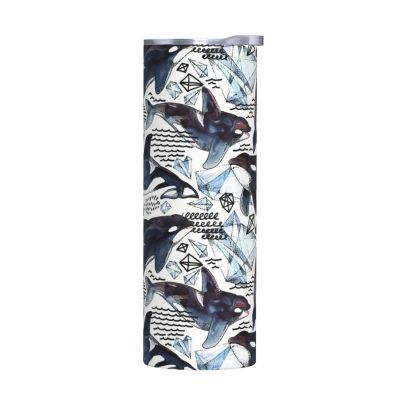 590 ml Stainless Steel Tumbler with Killer Whale Print
