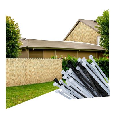 Reed Privacy Screen 180/80/150/160/140 cm, Reed Fence Mat for Privacy, Wind Protection, Balcony, Patio and Garden