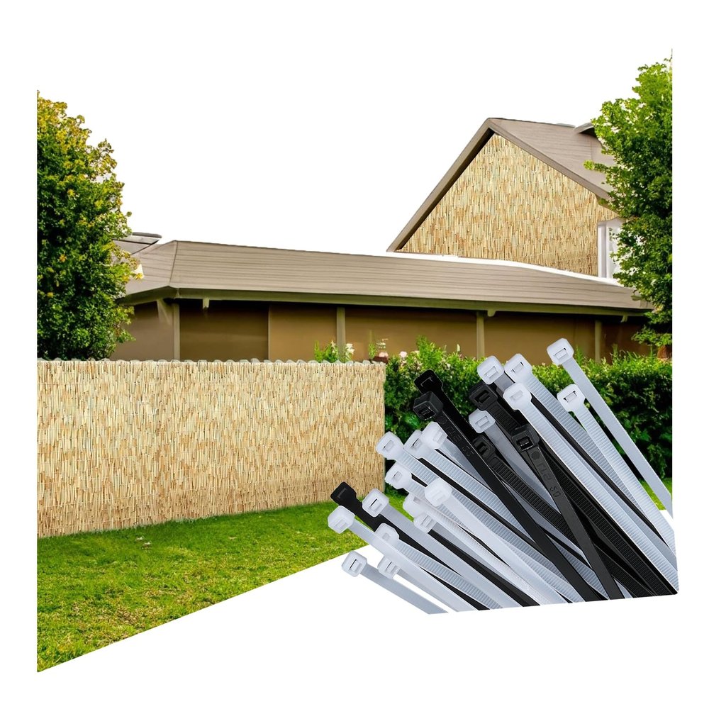 Reed Privacy Screen 180/80/150/160/140 cm, Reed Fence Mat for Privacy, Wind Protection, Balcony, Patio and Garden