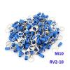 100-Pack 16–14 AWG Insulated Ring Crimp Terminals (10 mm Bolt) view 4