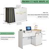 KUGGKKTP Reception Desk with Open Shelving, 100 x 40 x 90 cm view 2